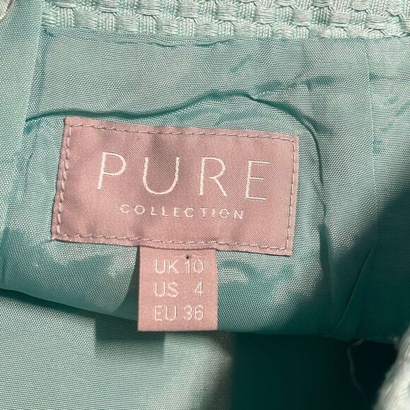 Pure Collection Women’s Mint Green Teal Pencil Straight Skirt size 4 - Picture 5 of 7